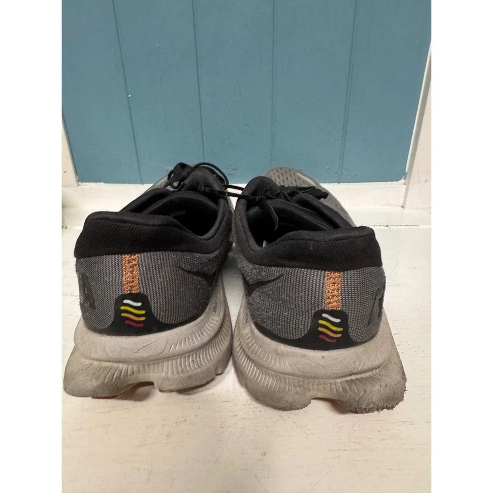 Hoka Kawana Mens Running Shoes Grey Orange Low Top Sneakers Size 11.5 D‎ 1123163